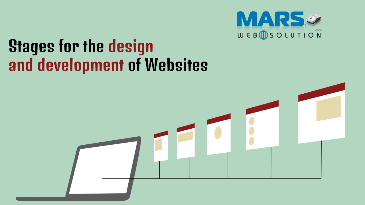 Stages for the design and development of Websites