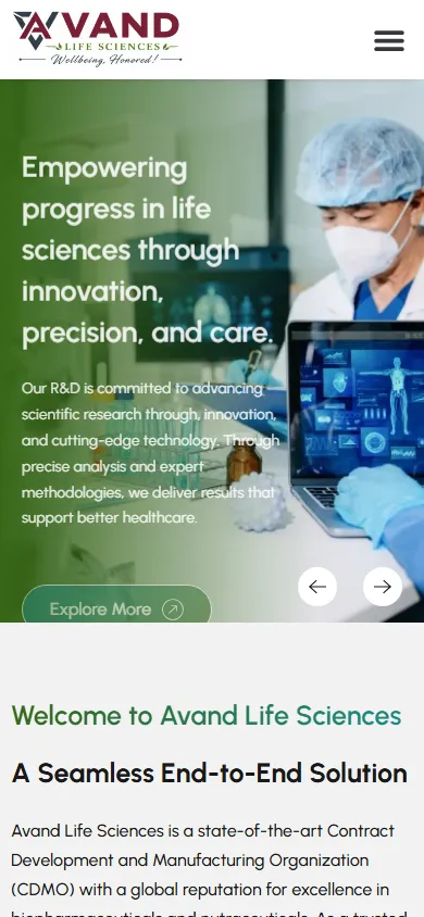 Avand Life Sciences - Avand Life Sciences Mobile
