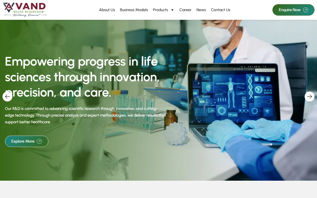 Avand Life Sciences - Avand Life Sciences live screenshot