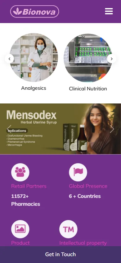 India’s leading pharmaceuticals & nutritional supplements company Mobile