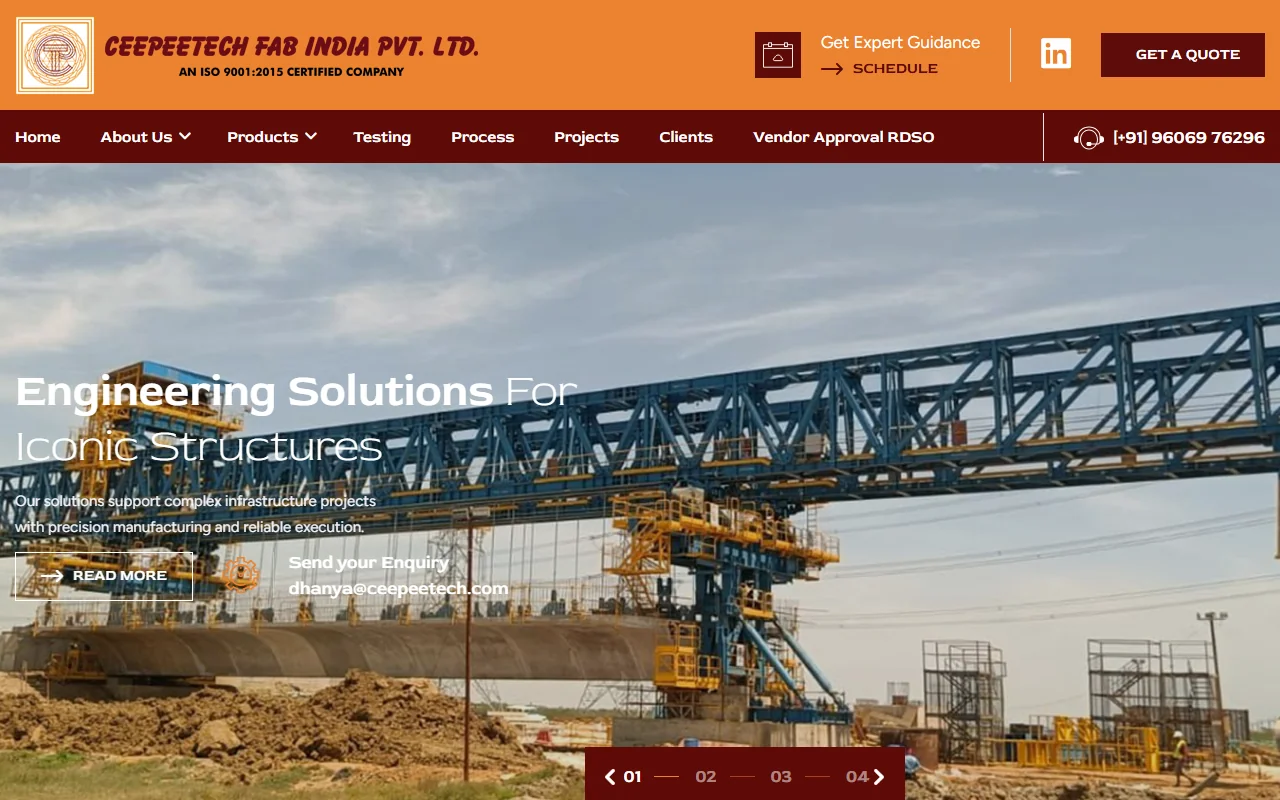 Ceepeetech Fab India – Industrial Machinery & Fabrication Desktop