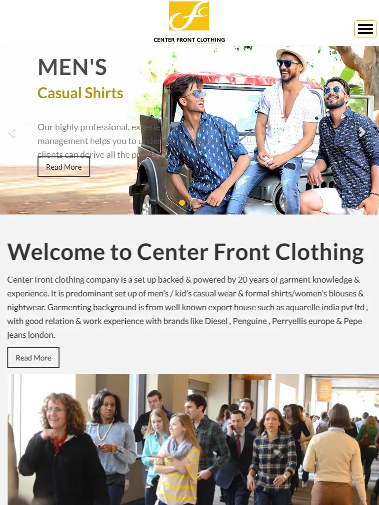 Center Front Clothing Tablet