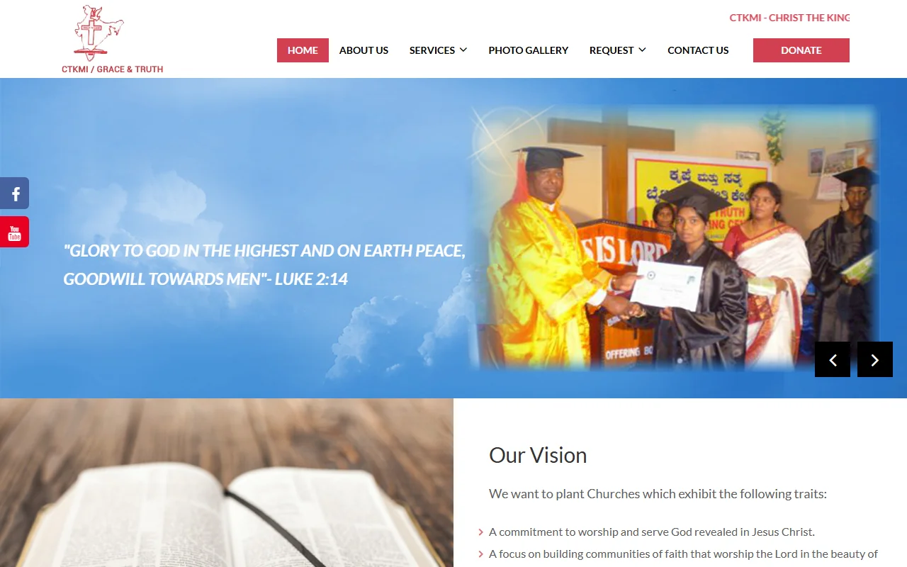 CHRIST THE KING MINISTRIES OF INDIA / GRACE & TRUTH live screenshot