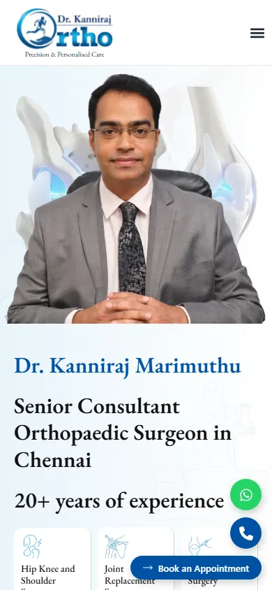 Best Orthopaedic Surgeon in Chennai | Dr. Kanniraj Marimuthu Mobile