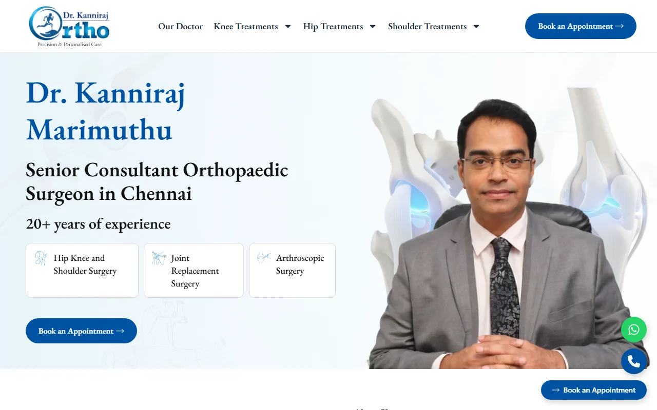 Best Orthopaedic Surgeon in Chennai | Dr. Kanniraj Marimuthu