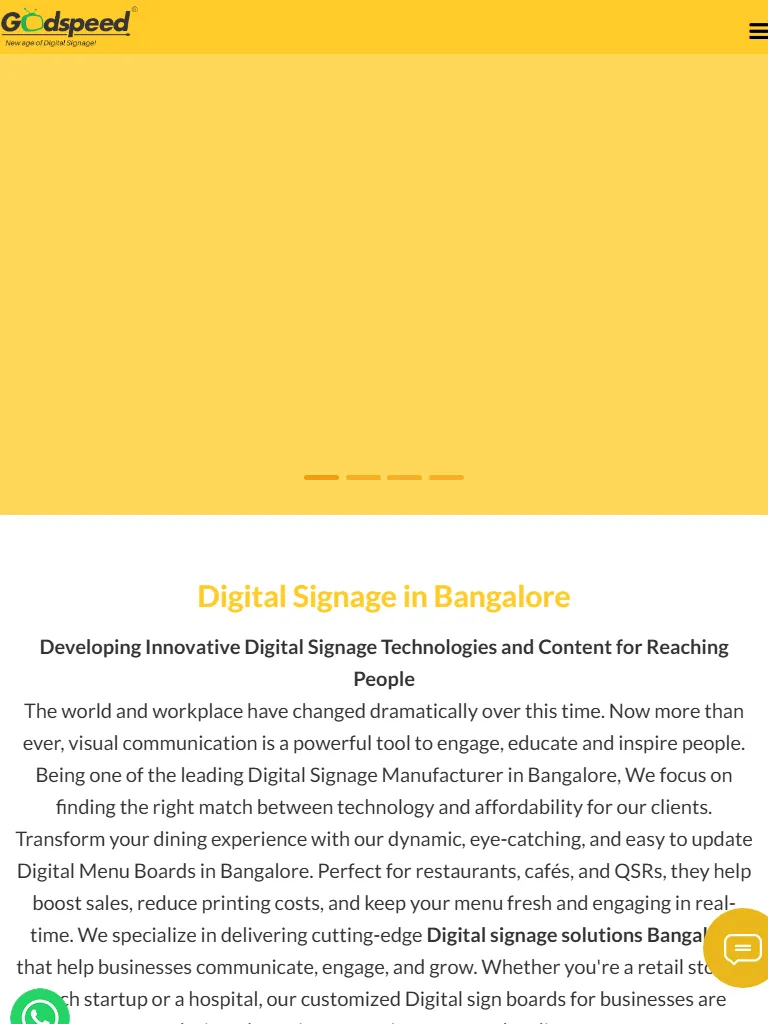 Digital Signage & Menu Boards in Bangalore | Display Experts Tablet