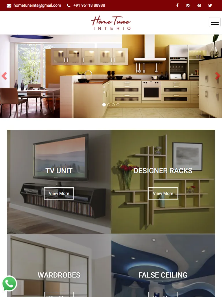 Home Tune Interiors Tablet