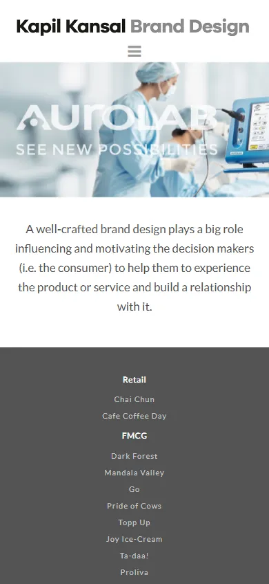 Brand Design Management, Branding Consultants-Kapil Kansal Brand Design Mobile