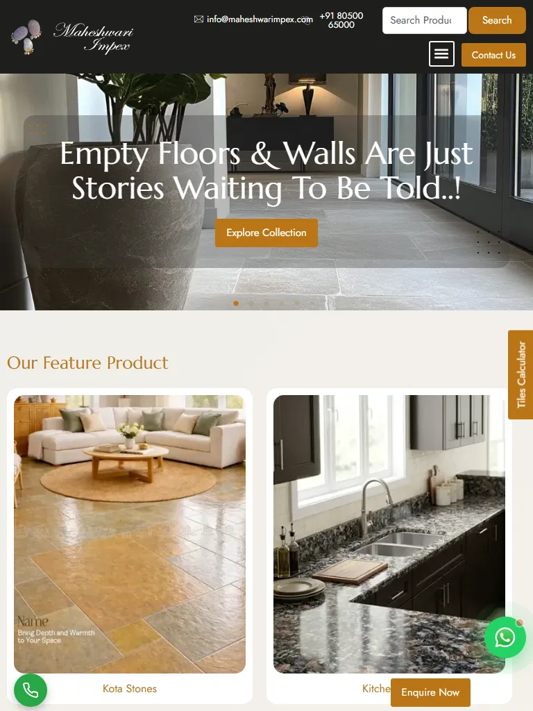 Wall Cladding Tiles-Stone Tiles in Bangalore and Mysore Tablet
