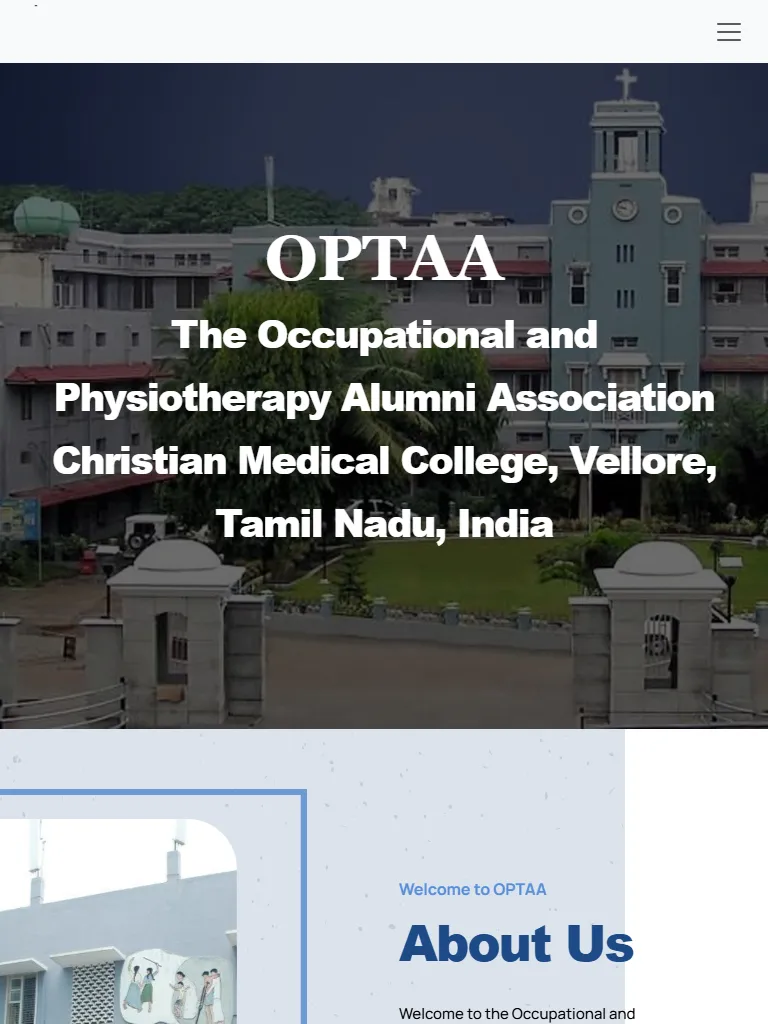 Occupational and Physiotherapy Alumni Association (OPTAA) Tablet