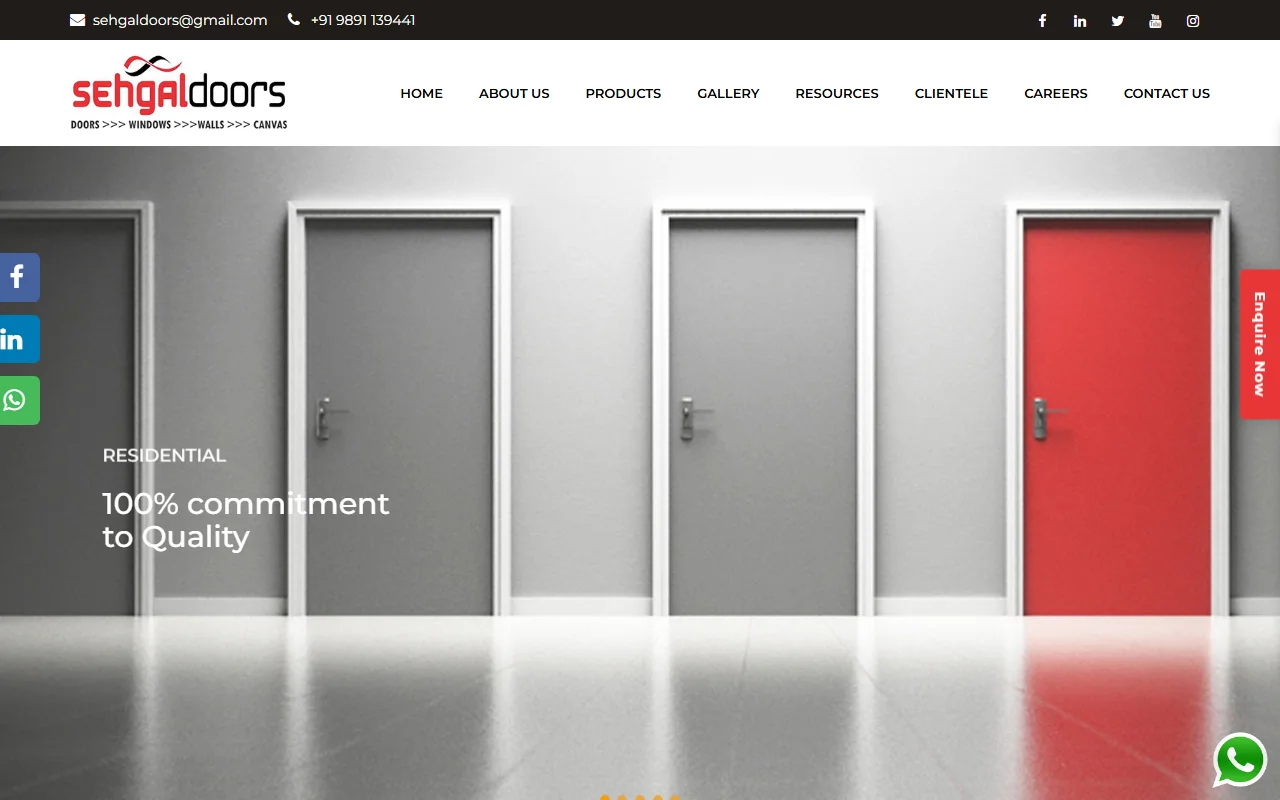 Fire Proof Doors Manufacturer | Sehgaldoor