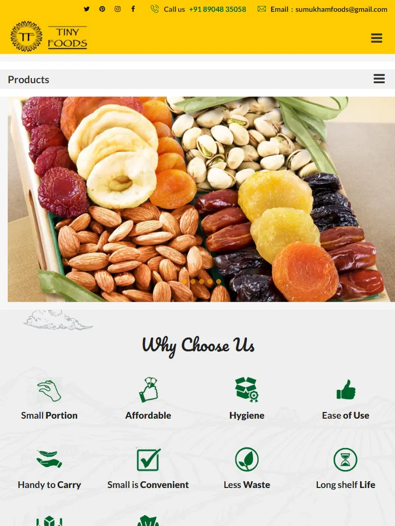 Home || Tiny Foods Tablet
